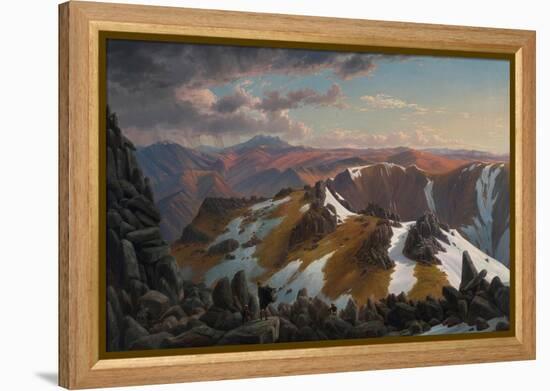 North-east View From the Northern Top of Mount Kosciusko-Eugene Von Guerard-Framed Premier Image Canvas