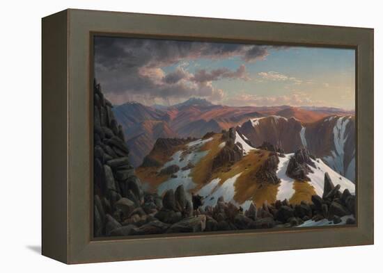 North-east View From the Northern Top of Mount Kosciusko-Eugene Von Guerard-Framed Premier Image Canvas