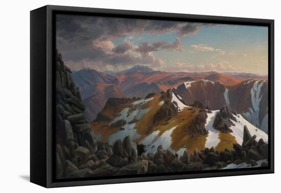 North-east View From the Northern Top of Mount Kosciusko-Eugene Von Guerard-Framed Premier Image Canvas