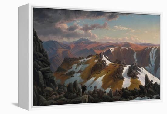 North-east View From the Northern Top of Mount Kosciusko-Eugene Von Guerard-Framed Premier Image Canvas