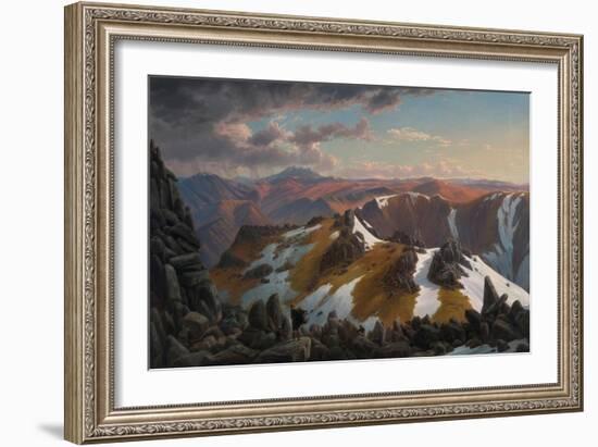 North-east View From the Northern Top of Mount Kosciusko-Eugene Von Guerard-Framed Giclee Print
