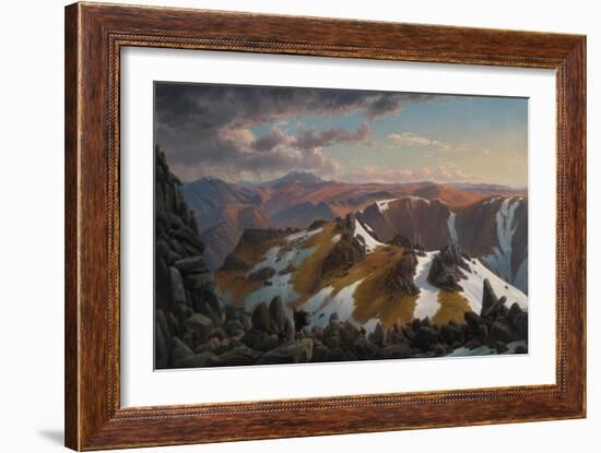 North-east View From the Northern Top of Mount Kosciusko-Eugene Von Guerard-Framed Giclee Print