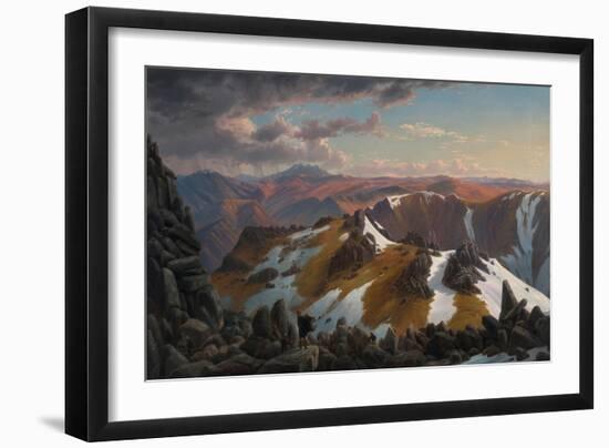 North-east View From the Northern Top of Mount Kosciusko-Eugene Von Guerard-Framed Giclee Print
