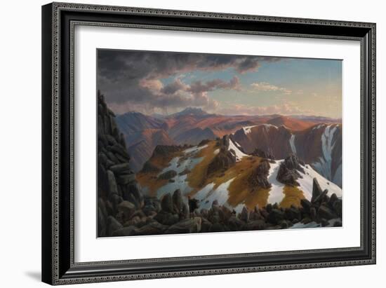 North-east View From the Northern Top of Mount Kosciusko-Eugene Von Guerard-Framed Giclee Print