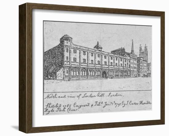 North-East View of Leadenhall, City of London, 1791-John Carter-Framed Giclee Print