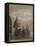 North-East View of St Paul's Cathedral by Moonlight, City of London, 1850-null-Framed Premier Image Canvas