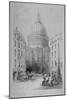 North-East View of St Paul's Cathedral, City of London, 1854-M & N Hanhart-Mounted Giclee Print