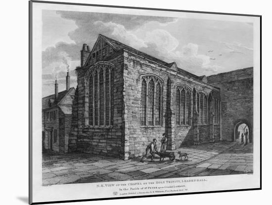 North-East View of the Chapel of the Holy Trinity, Leadenhall, London, 1825-Thomas Dale-Mounted Giclee Print