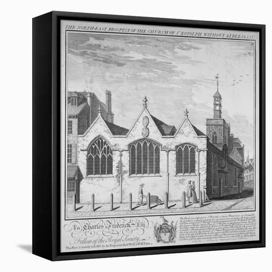 North-East View of the Church of St Botolph Aldersgate, City of London, 1740-William Henry Toms-Framed Premier Image Canvas