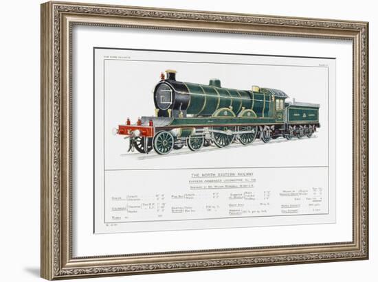 North Eastern Railway Express Loco No 730-W.j. Stokoe-Framed Art Print