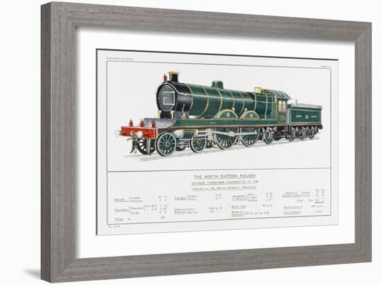 North Eastern Railway Express Loco No 730-W.j. Stokoe-Framed Art Print