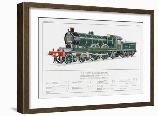 North Eastern Railway Express Loco No 730-W.j. Stokoe-Framed Art Print