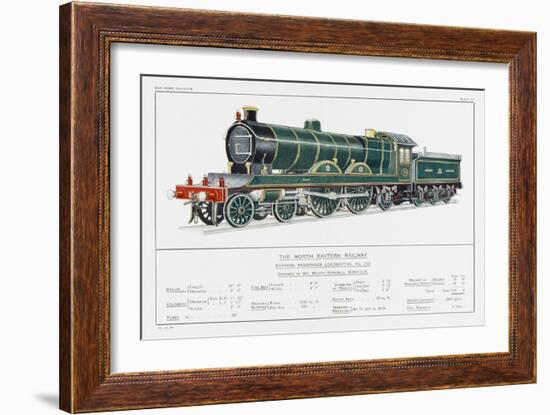 North Eastern Railway Express Loco No 730-W.j. Stokoe-Framed Art Print