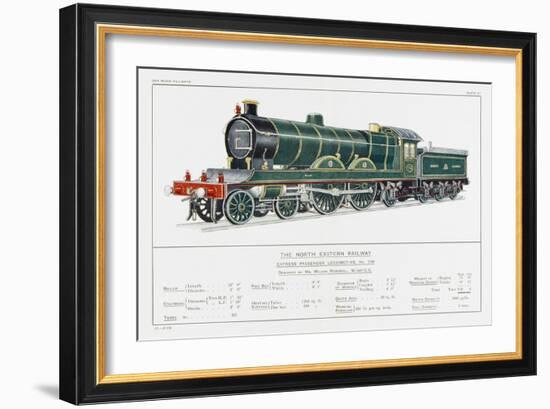 North Eastern Railway Express Loco No 730-W.j. Stokoe-Framed Art Print