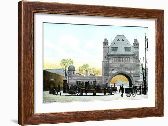 North Entrance, Blackwall Tunnel, London, 20th Century-null-Framed Giclee Print