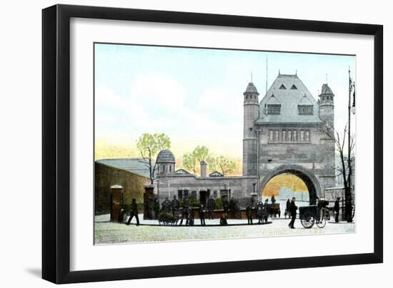 North Entrance, Blackwall Tunnel, London, 20th Century-null-Framed Giclee Print