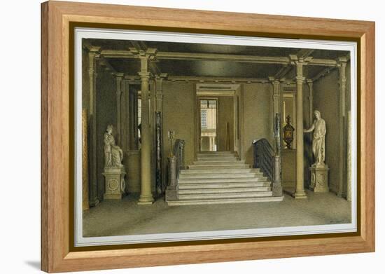 North Entrance Hall at Chatsworth House-William Henry Hunt-Framed Premier Image Canvas