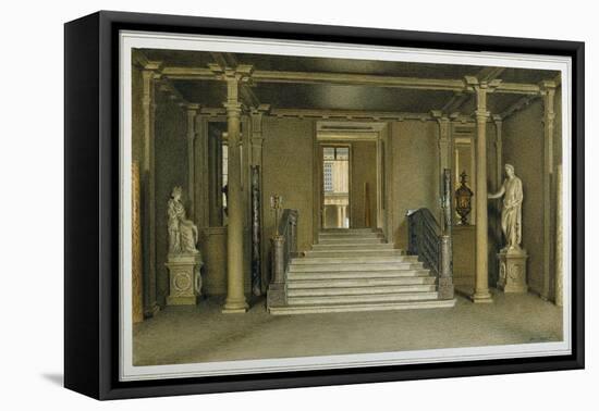 North Entrance Hall at Chatsworth House-William Henry Hunt-Framed Premier Image Canvas