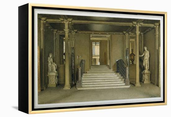 North Entrance Hall at Chatsworth House-William Henry Hunt-Framed Premier Image Canvas