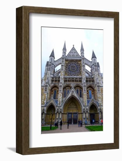 North entrance of Westminster Abbey, London, England, United Kingdom, Europe-Carlo Morucchio-Framed Photographic Print