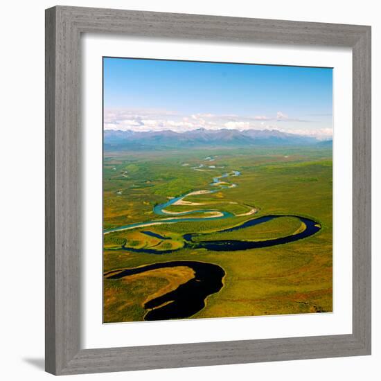 North Fork of the National Wild and Scenic River South of the Brooks Range in Alaska-P.A. Lawrence-Framed Photographic Print