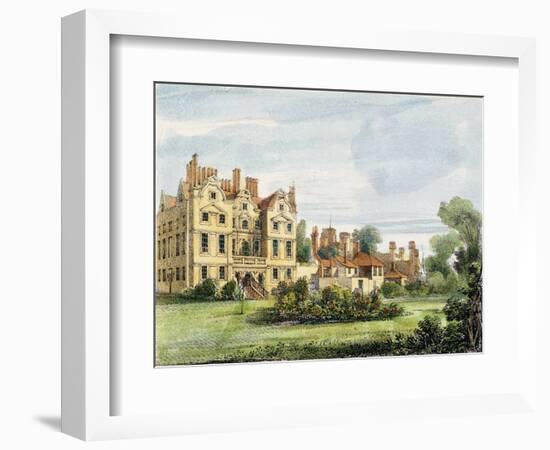 North Front, Old Palace, from the Queen's Garden, Plate 5-George Ernest Papendiek-Framed Giclee Print