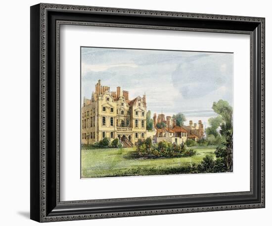 North Front, Old Palace, from the Queen's Garden, Plate 5-George Ernest Papendiek-Framed Giclee Print