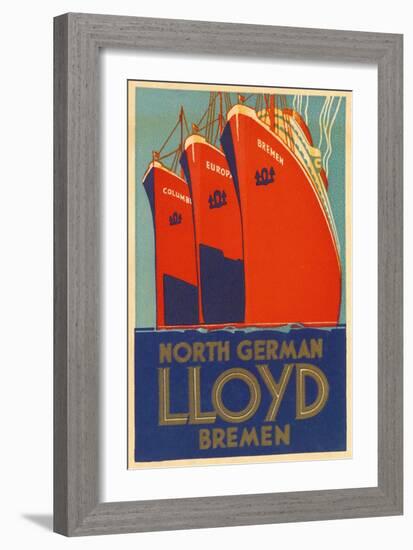 North German Lloyd Bremen-null-Framed Giclee Print