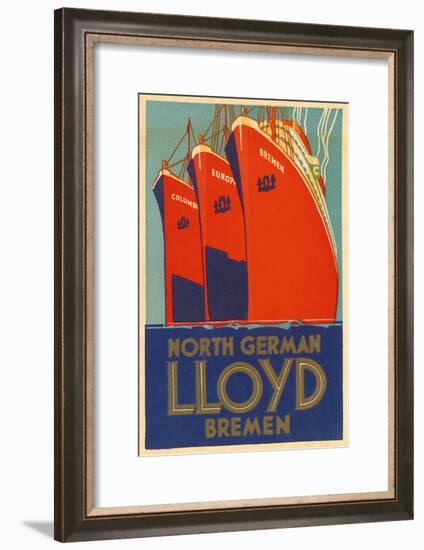 North German Lloyd Bremen-null-Framed Giclee Print