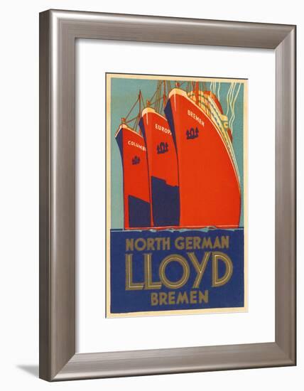 North German Lloyd Bremen-null-Framed Giclee Print