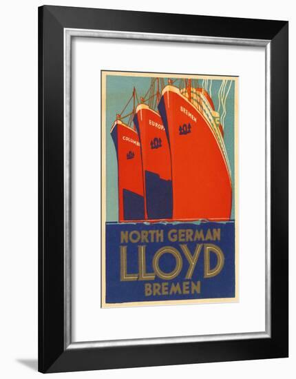 North German Lloyd Bremen-null-Framed Giclee Print