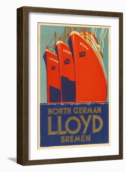 North German Lloyd Bremen-null-Framed Giclee Print