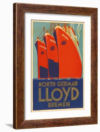 North German Lloyd Bremen-null-Framed Giclee Print