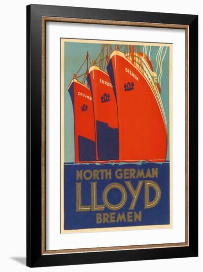 North German Lloyd Bremen-null-Framed Giclee Print