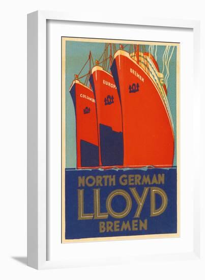 North German Lloyd Bremen-null-Framed Giclee Print