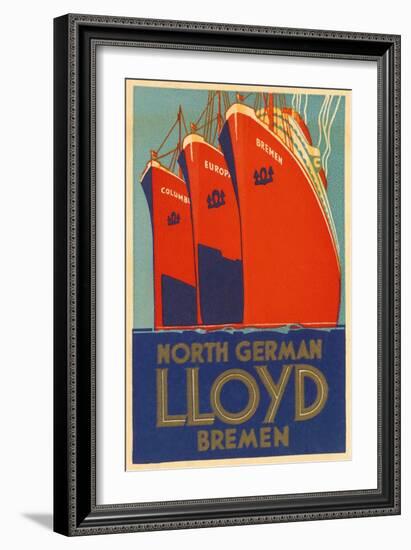 North German Lloyd Bremen-null-Framed Giclee Print