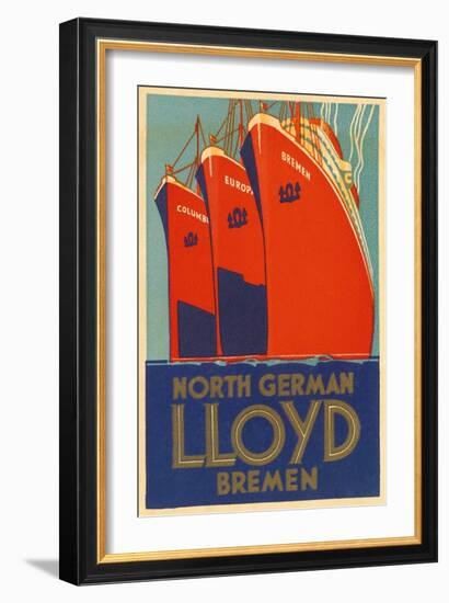 North German Lloyd Bremen-null-Framed Giclee Print