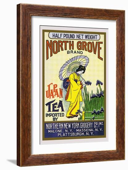 North Grove Brand Tea-null-Framed Art Print