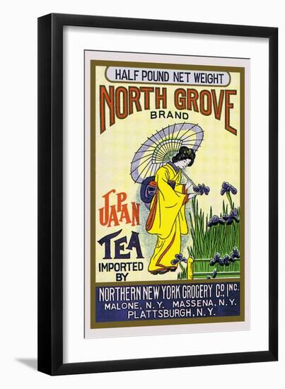 North Grove Brand Tea-null-Framed Art Print