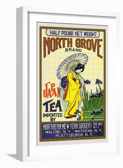 North Grove Brand Tea-null-Framed Art Print