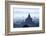 North Guni Temple, Pagodas and Stupas in Early Morning Mist at Sunrise, Bagan (Pagan)-Stephen Studd-Framed Photographic Print