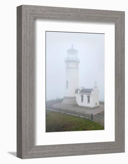 North Head Lighthouse Cape Disappointment State Park, Washington State-Alan Majchrowicz-Framed Photographic Print