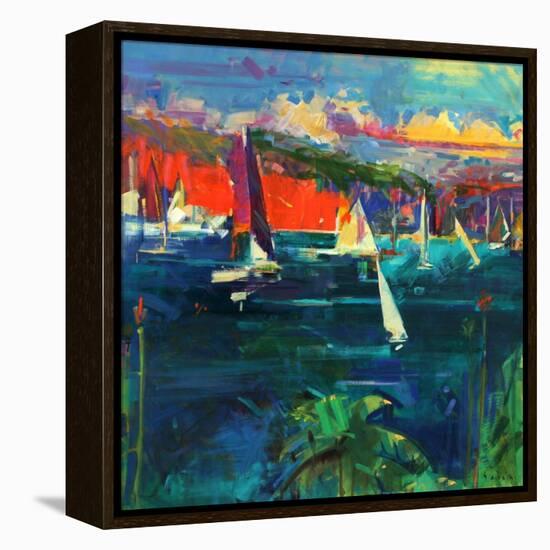 North Head, Sydney Harbour, 2012-Peter Graham-Framed Premier Image Canvas