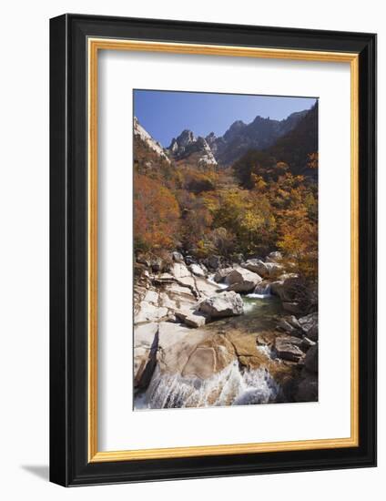 North Korea, Kumgang. Kumgang Mountains in Autumn.-Katie Garrod-Framed Photographic Print