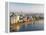 North Korea, Pyongyang, Elevated City Skyline Including the Ryugyong Hotel and Taedong River-Gavin Hellier-Framed Premier Image Canvas