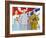 North Korea, Pyongyang, Propaganda Poster-Gavin Hellier-Framed Photographic Print