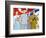 North Korea, Pyongyang, Propaganda Poster-Gavin Hellier-Framed Photographic Print