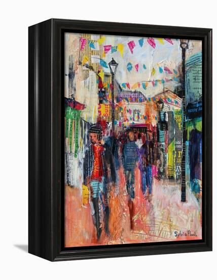 North Laines, Brighton-Sylvia Paul-Framed Premier Image Canvas