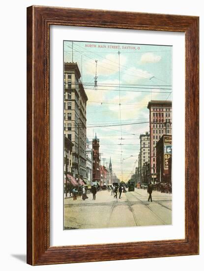 North Main Street, Dayton, Ohio-null-Framed Art Print