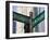 North Michigan Avenue and Chicago Avenue Signpost, the Magnificent Mile, Chicago, Illinois, USA-Amanda Hall-Framed Photographic Print